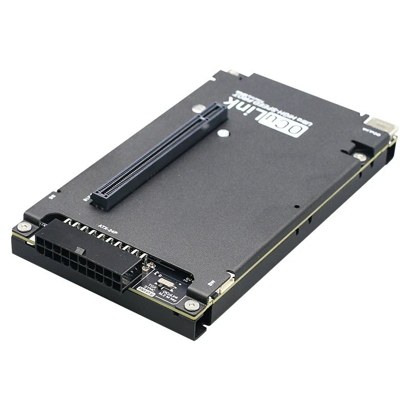 OCuP4V2 OCuLink External Graphics Card Dock PCI-E 4.0 x4 ReDriver Optional M.2 M key Adapter for Laptop Mini PC to Video Card