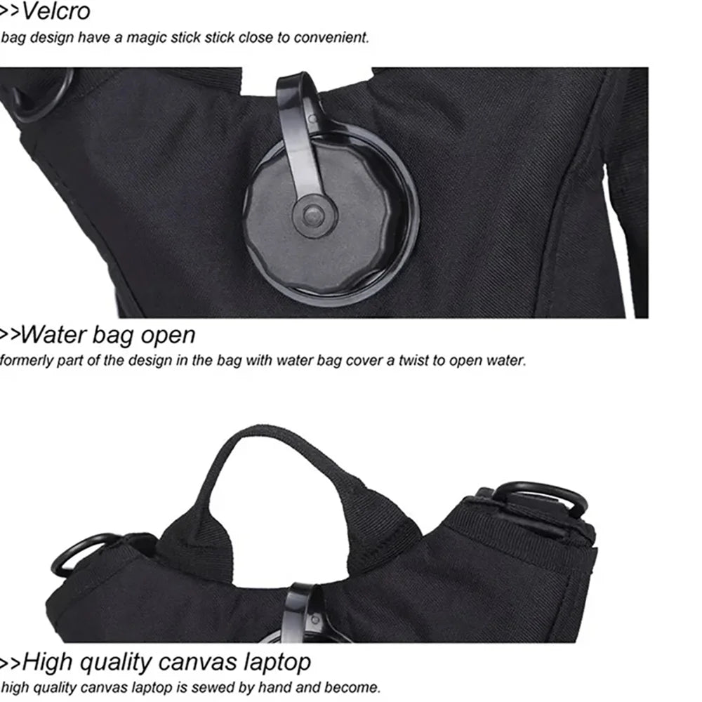 3L Waterproof Water Bag Outdoor Sports Backpack Travel Cycling Mountaineering Tactics Convenient Water Bottle Water Bag