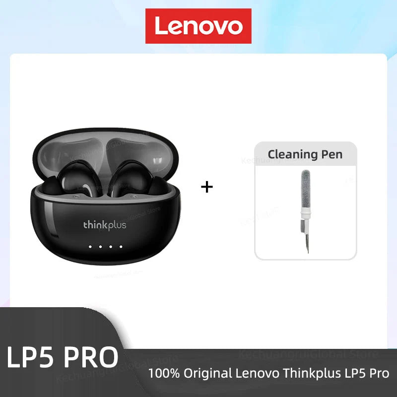 Lenovo LP5 PRO Wireless Bluetooth 5.4 Earphones TWS HiFi Sound Gaming Earbuds Sport Headset Long Standby Touch Contol with Mic