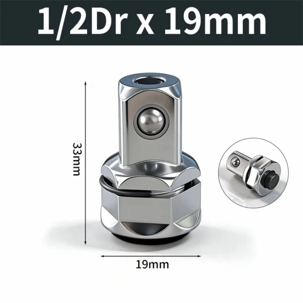 1/4 3/8 1/2 Inch Hex Ratchet Wrench Socket Adapter Quick Release Converter Chrome Vanadium Steel Drive Tool Accessories