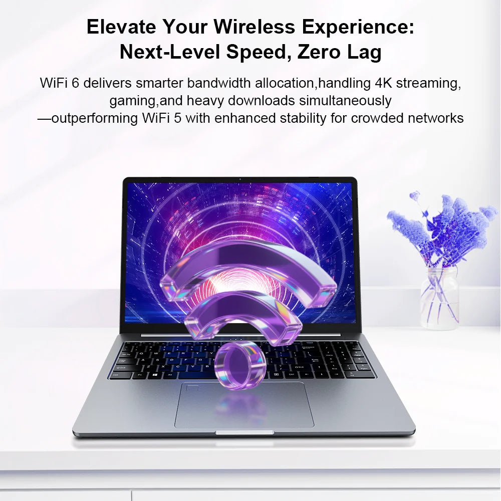 Ninkear A15 Pro Laptop 16GB 1TB AMD Ryzen 5 5500U 16 inch 120Hz 2560*1600 Display Screen Fingerprint Unlock Notebook Computer