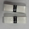 ZARSIA Perforated PU Leather Sweatband Tennis Badminton Racket Overgrip Wear-resistant Non-slip 2PCS
