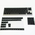 Lines Sided Shine Through Keycaps Cherry Profile Black White 97/133 Keys Customer keycaps for Mechanical Keyboard 60% 65% 75%