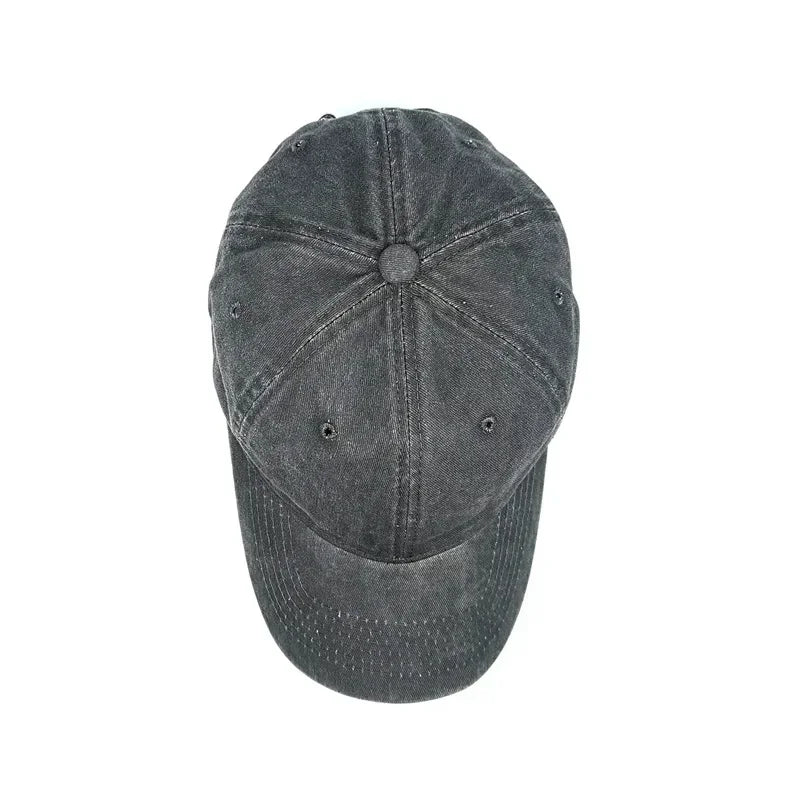 Custom DIY Logo Dad Hat Vintage Cotton Baseball Cap Unisex Sports Cap Adult Washable Cowboy Trucker Cap