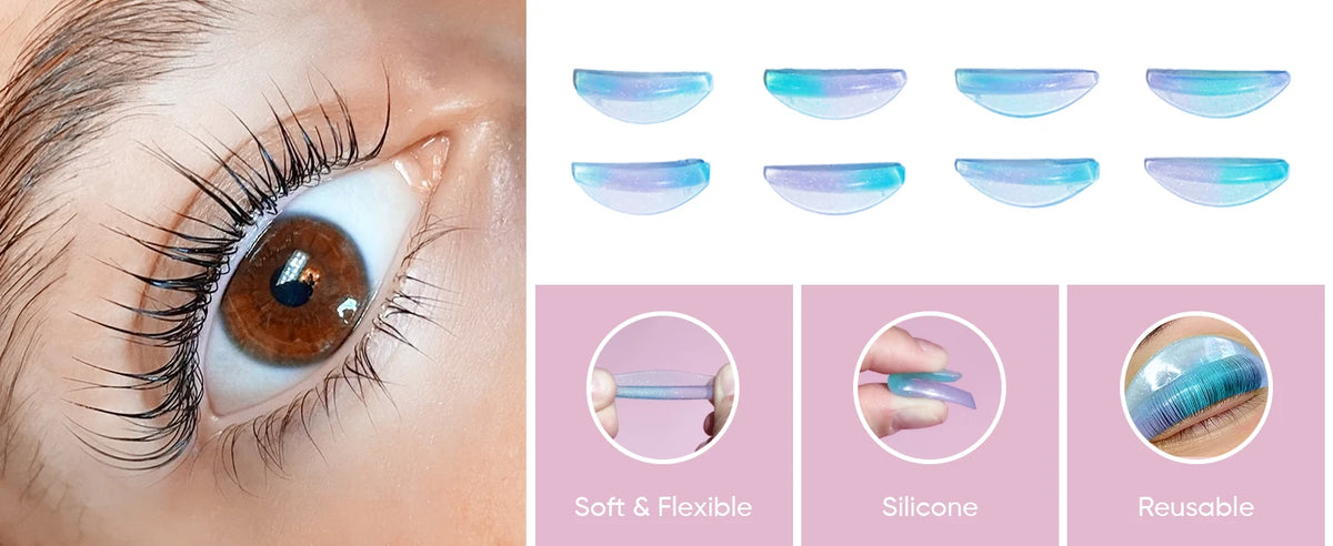 PERMANIA Nova Paleta de Pestanas Silicone Pestanas Rod Shield Pestanas Enrolador Pestanas Adesivo Lash Lift Pad Maquilhagem Ferramentas de Lifting de Pestanas