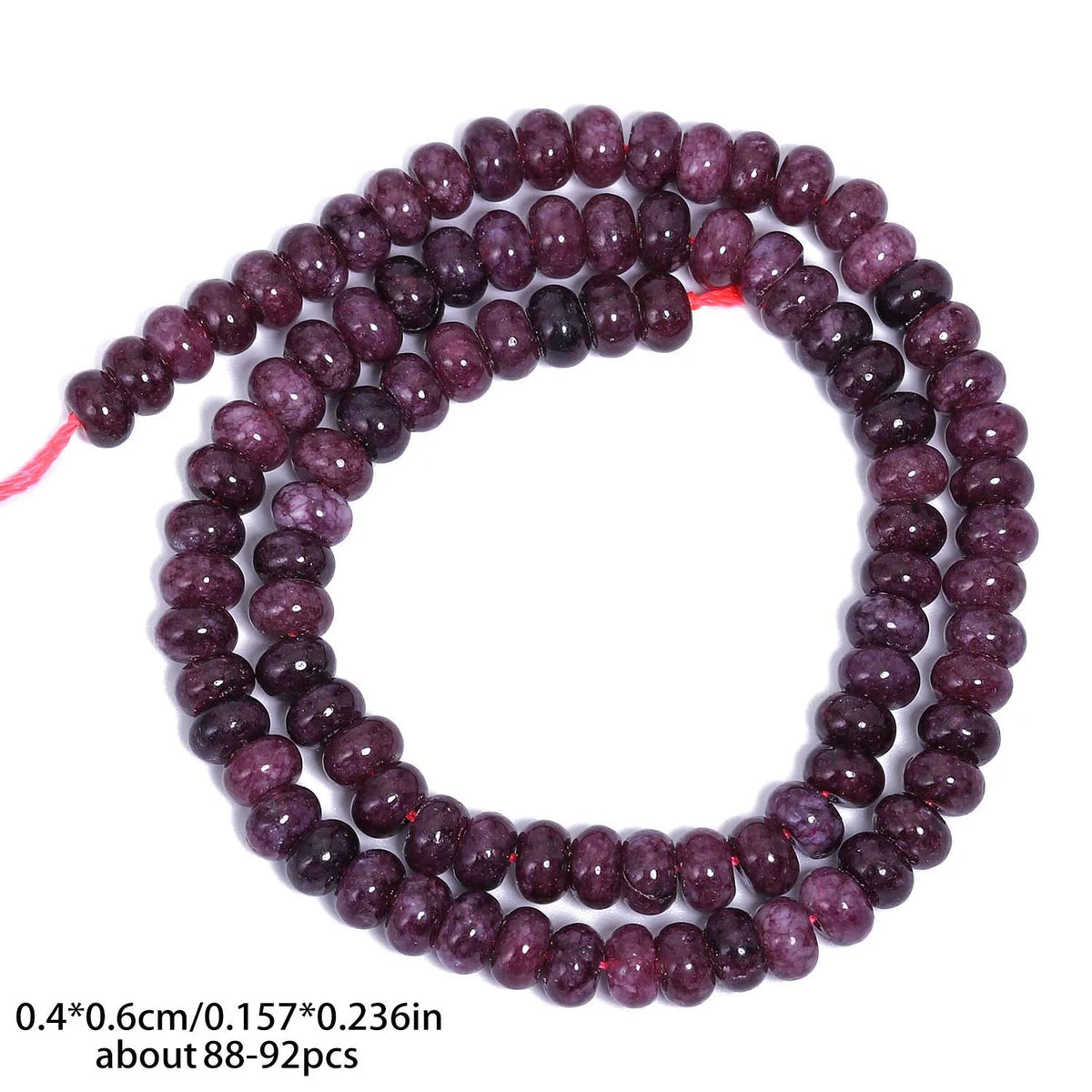 4x6mm Abacus Shape Jade Stone Beads Multicolor Mixed Spacer Beads for Jewelry Making Handmade DIY Bracelet Necklace Pendant
