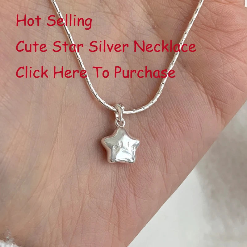 925 Silver Necklace Punk Wealth Good Wish Matte Ball Bread OT Clasp Stackable for Women Girl Jewelry Gift Dropshipping Wholesale