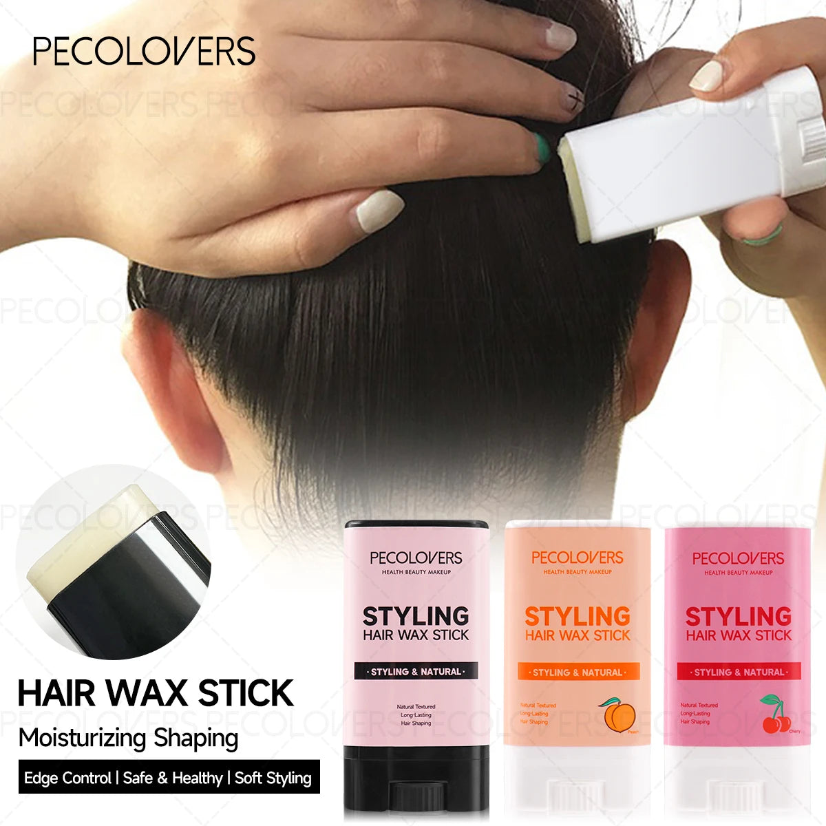 1pc Scented Hair Wax Stick Smooths Frizz  Long-Lasting Styling Wax Sticks Non-greasy Smooth Hair Oil Stick
