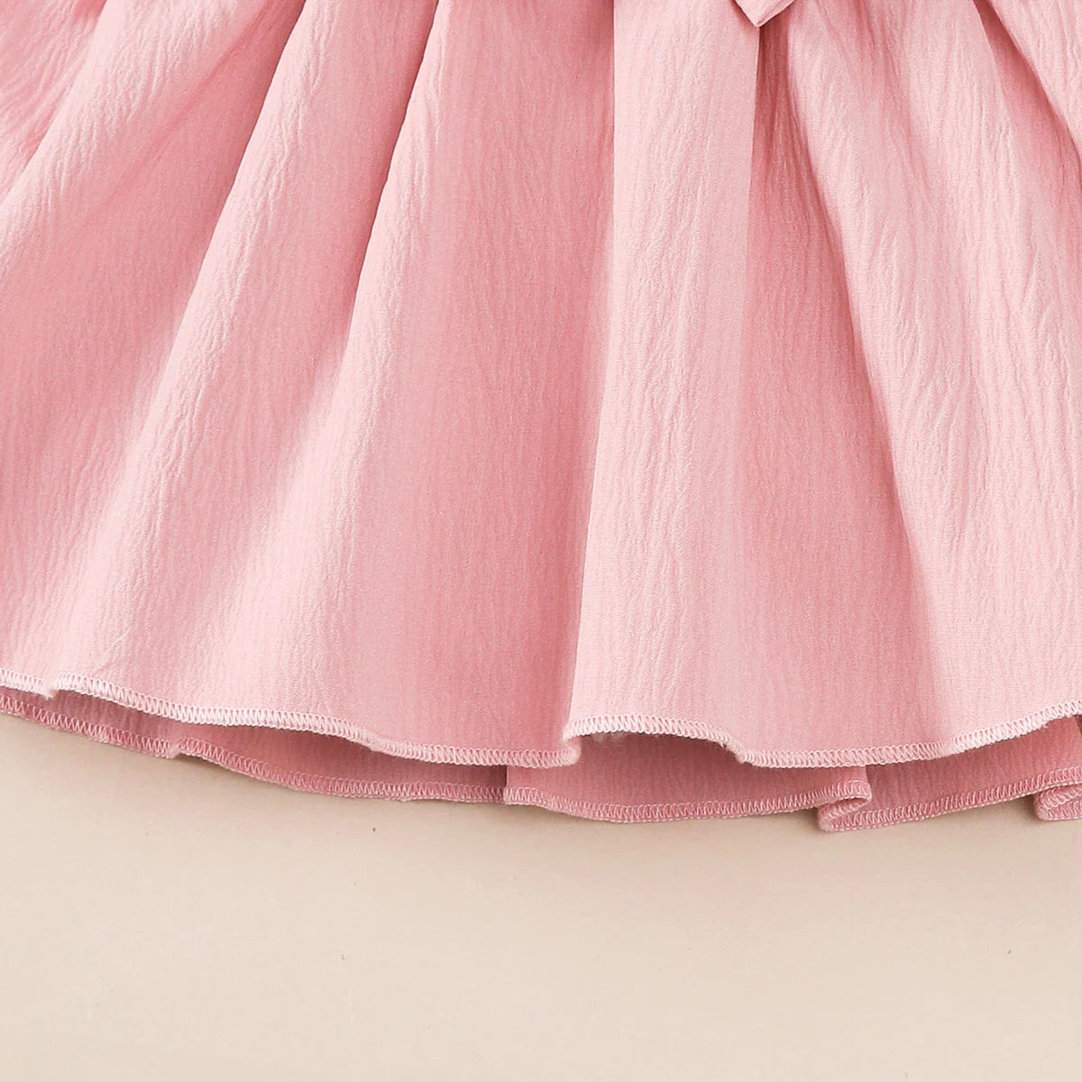 Baby Girl Autumn Dress Ruffled Edges and Bow, Long-Sleeved Dress+Headband for 0-18 Months Cute Baby Girl Holiday Party Costume