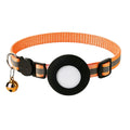 Airtag Cat Collar, Reflective Breakaway Safety Buckle with Bell, Adjustable Anti-Lost GPS Collar Holder for Kittens Puppies