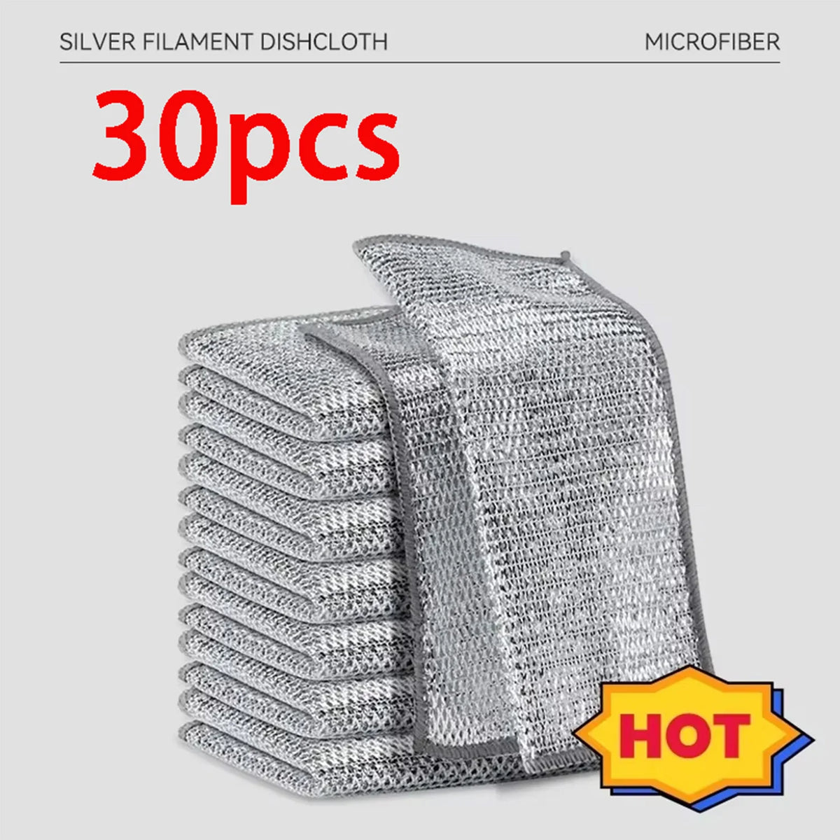 1/5/10/20/30/40pcs single-layer silver-threaded wet wipes, household kitchen stove dishwashing cloths