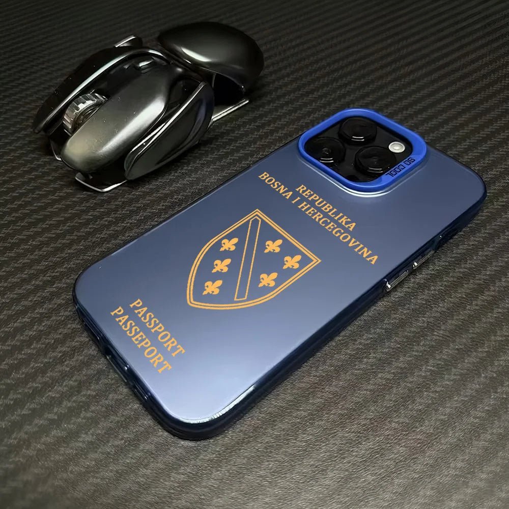 Bosnia and Herzegovina Passport Phone Case For iPhone 17 16e 16 15 14 13 12 11 mini Pro Max X XR 8 7 Air Plus Anti  Matte  Cover