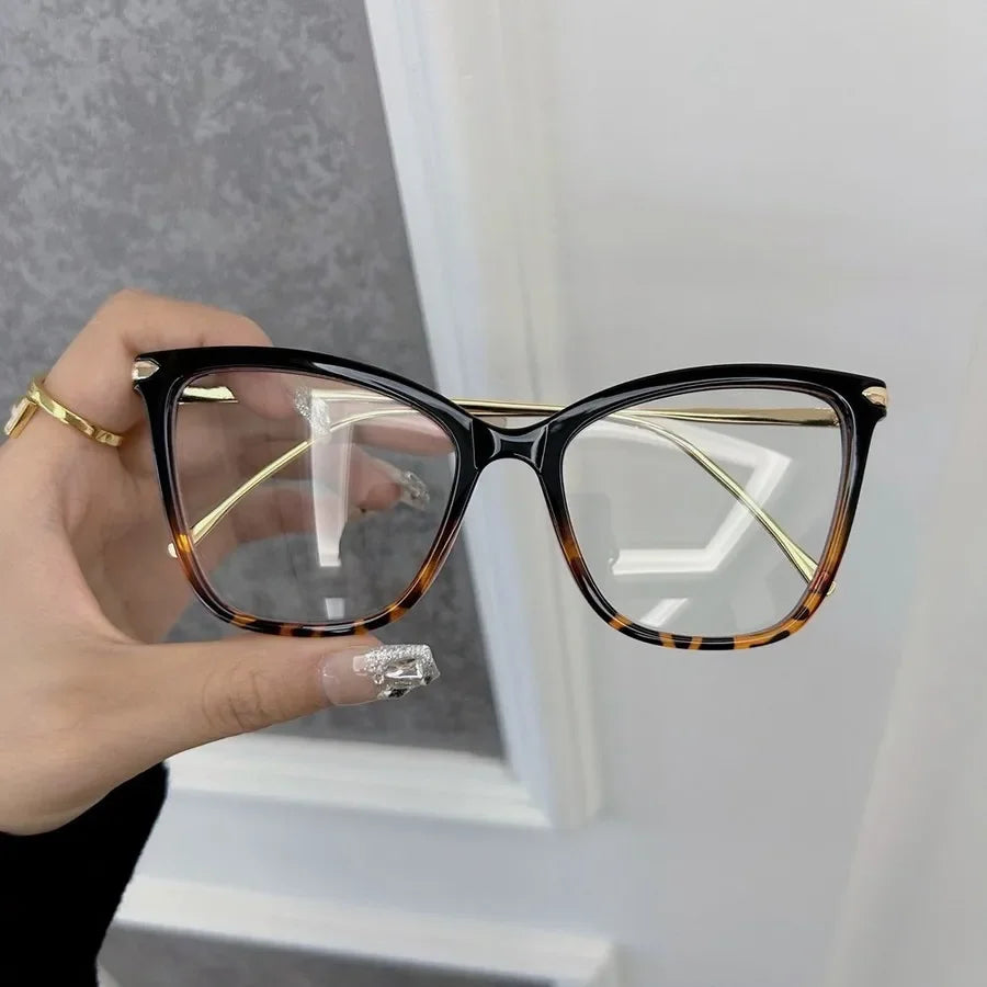 Fashion Stylish Cat Eye Eyeglasses Frames Women Men Transparent Clear Brand Designer Optical Cute Frame Oculos