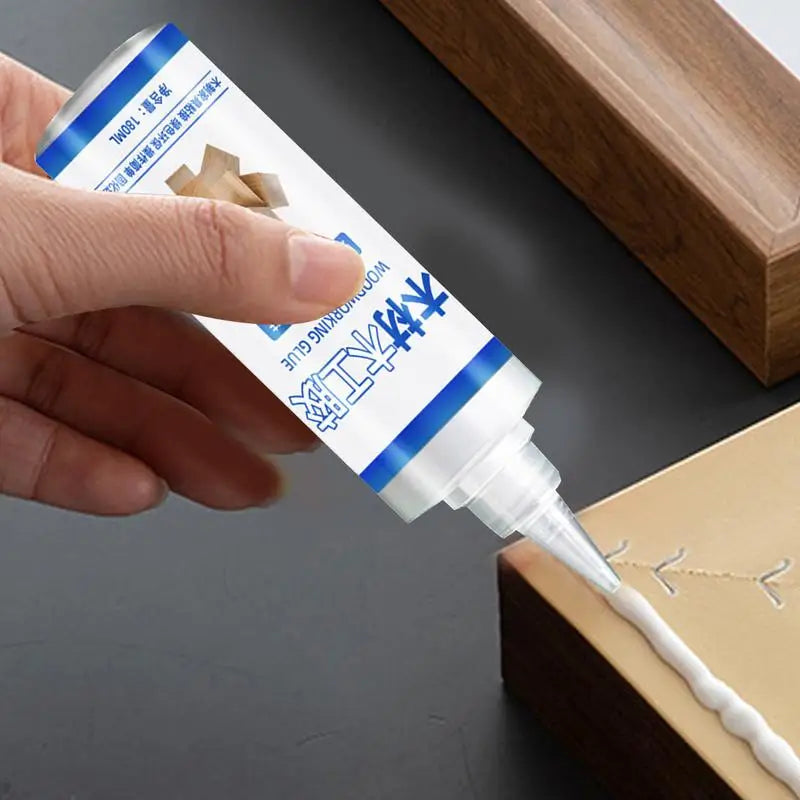 Wood Glue For Furniture 180ml Carpenter Glue Transparent Eco-Friendly Wood Adhesive Professional Safe Glue Multi-Functional