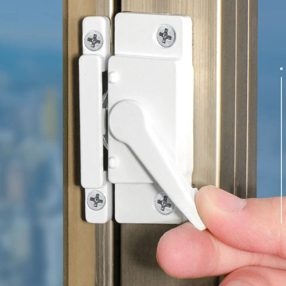 1PC Zinc Alloy Sash Lock 60x25mm Sliding Casement Sash Vertical Slider Fitch Catch Lock White Home Door Window Hardware