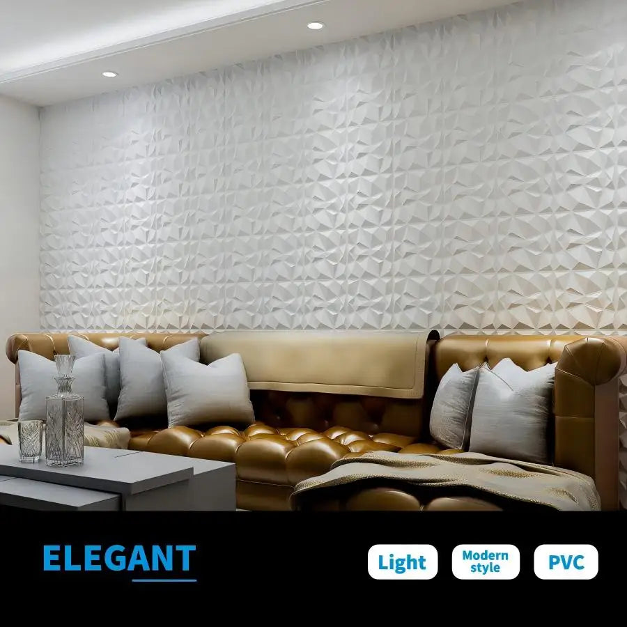(pack of 12)Decorative 3D wall panel with diamond design, 30.48 cm x 30.48 cm