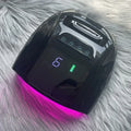 96W Mirror Reflective Nail Lamp with Metal Pad Cordless Manicure Dryer Wireless UV Light for Nails Rechargeable Nail UV LED Lamp