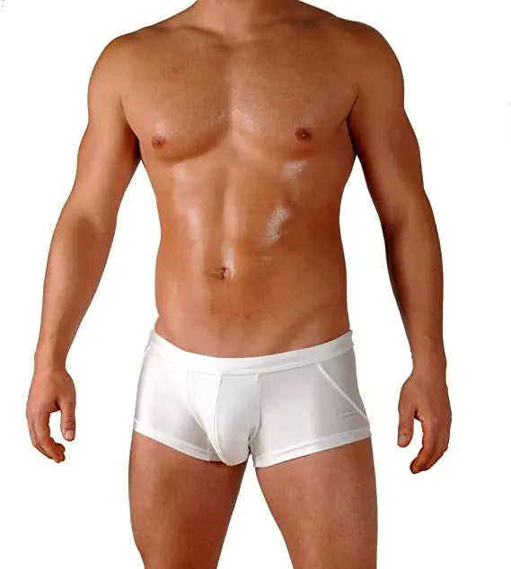 Men's Boxers Swim Shorts Men's Race Style  Swimsuit With Front Pocket  Beach Pool  Super Speed Dry Water Sports