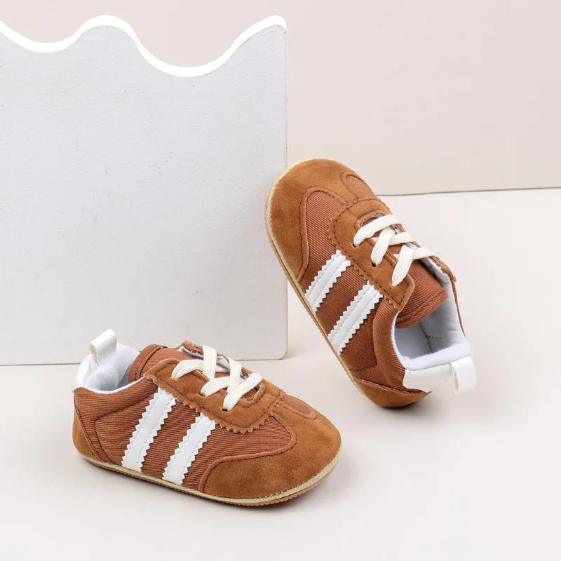 Sapatilhas Desportivas Casuais de Bebé em Alta, Primavera e Outono, Rapazes e Raparigas, Sola em PVC de Alta Qualidade, Sapatos de Pré-caminhada Antiderrapantes BLS4034