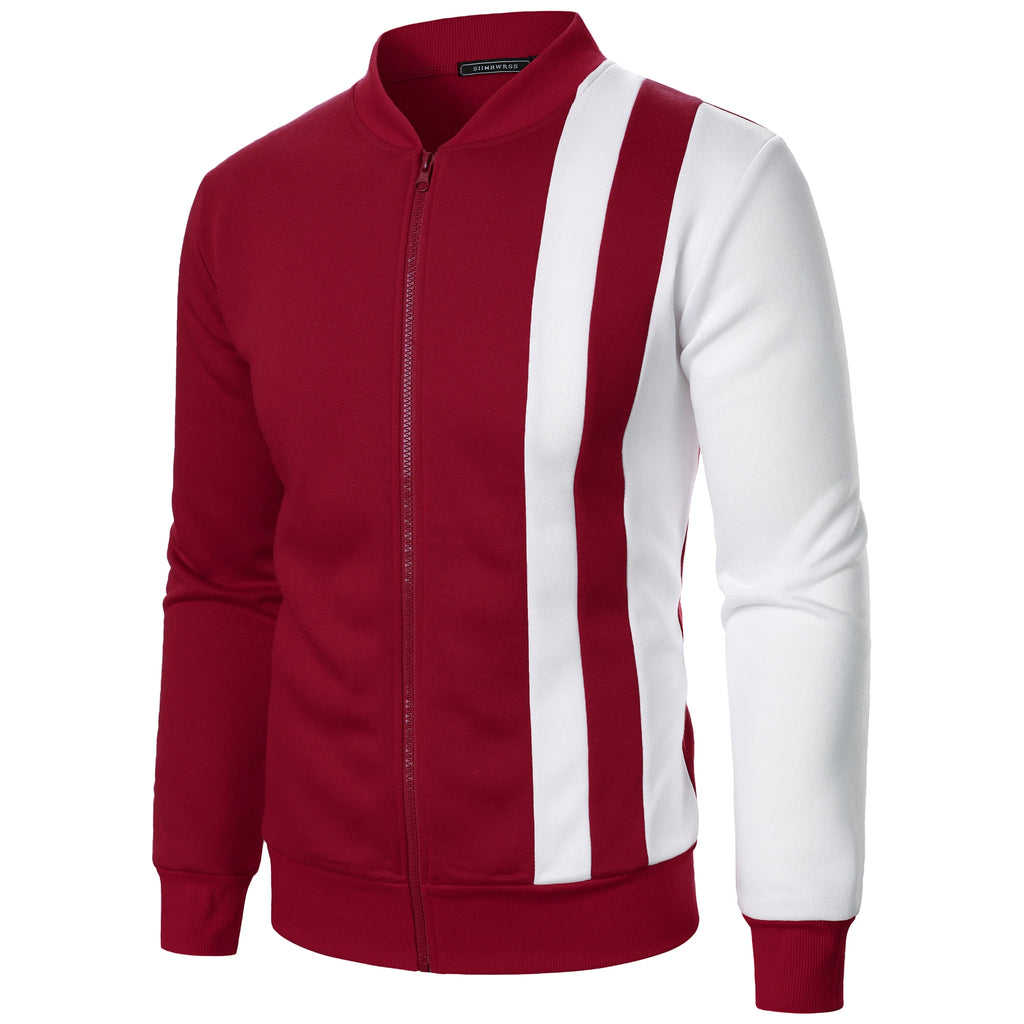Blazer de ginásio casual de manga comprida com fecho para primavera/outono