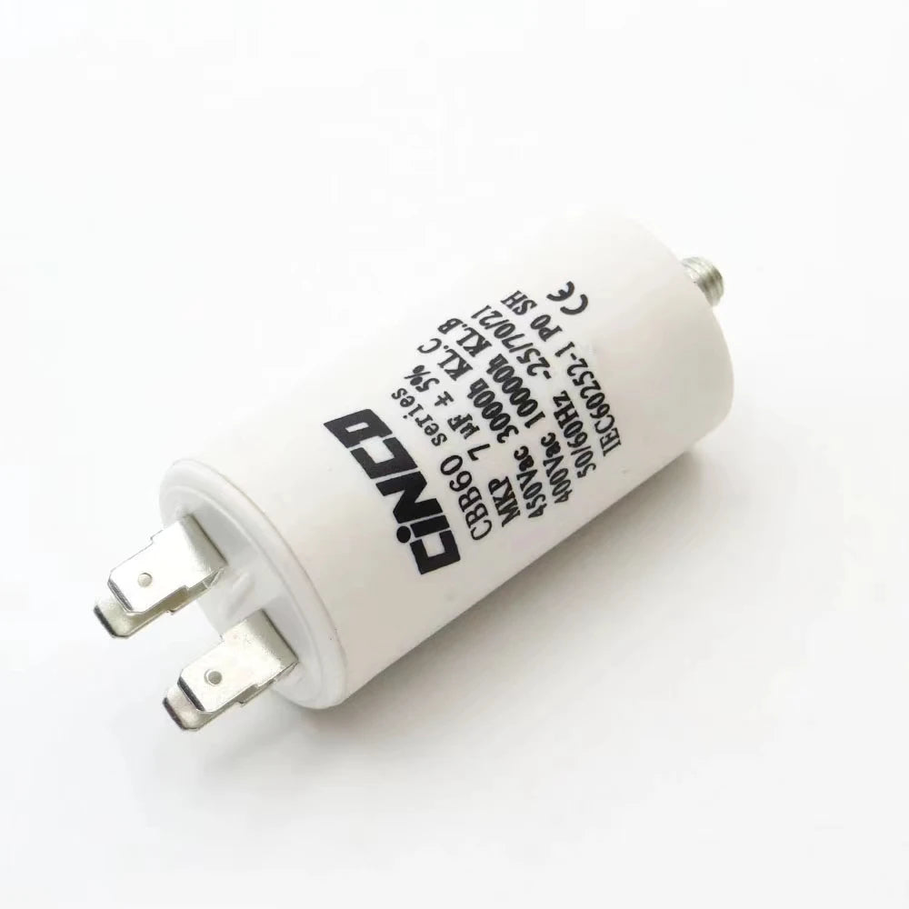 Condensador de motor CBB60 14-35uF 450V, condensador de arranque para bomba de água, peças para micro motor AC 50/60 Hz com ficha dupla