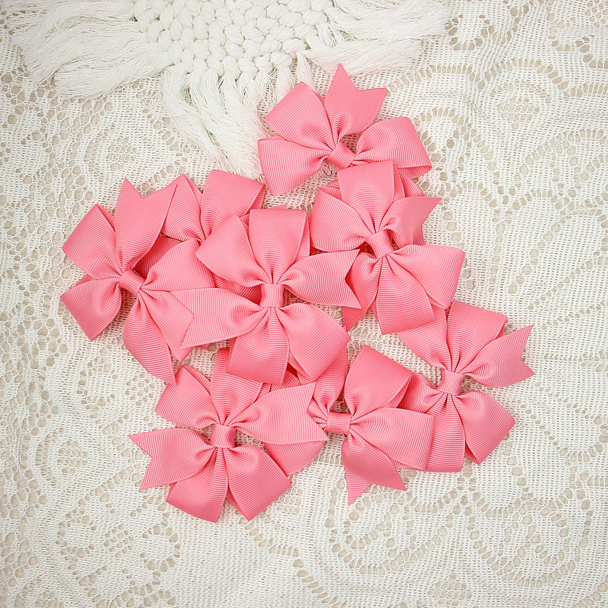 10pcs Ribbon Bow Hair Clip for Girls Hair Accessories Winnower Children Alligator Clip Kids Hairbow Hairpin Grosgrain Barrettes