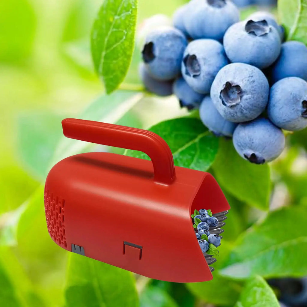 Portable Berry Picker Ergonomic Berry Pick Rake Plastic Handle Picking Tool Blueberry Collection Harvester with Ergonomic Handle