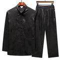Shirts + Pants 2026 summer long sleeve Sportswear Men's Casual Sets Man Fashion Chinese style men shirts and trousers size M-4XL