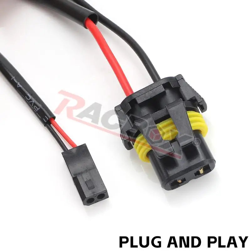 Car H4 HID LED Light Wiring Relay Harness Kits 12V High Low Beam 1 Lead 2 Lamp Wire LED Head Fog Light Bulb Cable Plug & Play