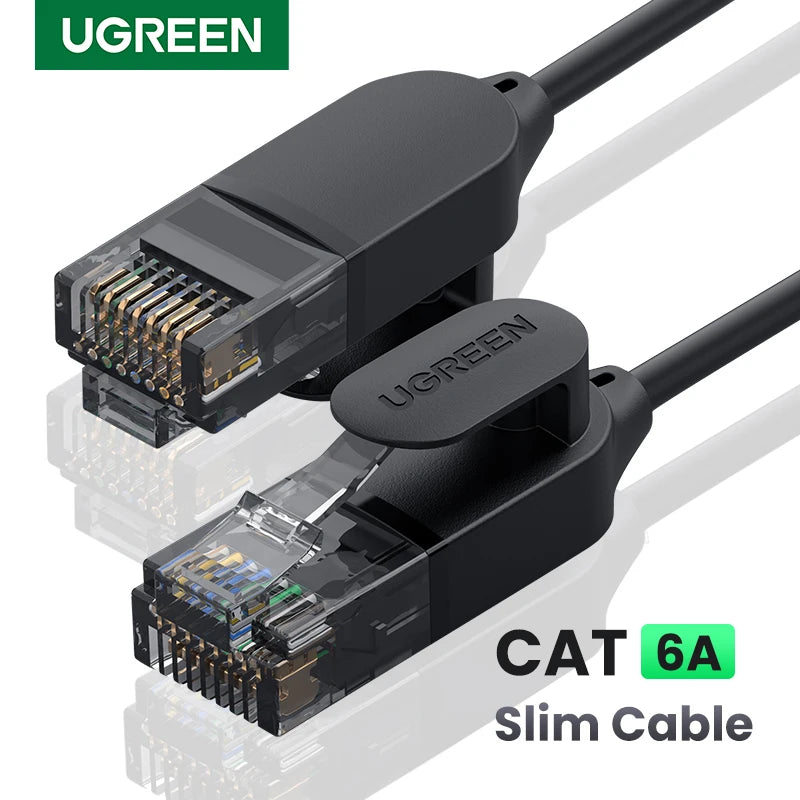 UGREEN Ethernet Cable Cat 6A 10Gbps Network Cable 4 Twisted Pair Patch Cord Internet UTP Cat6a Lan Ethernet RJ45 for Router PC
