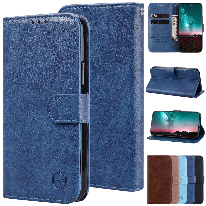 Magnetic Flip Leather Cover Wallet Case For Motorola Moto G Play Power Stylus 2021/2022/2023/2024 Edge 30 40 50 Neo Lite Pro