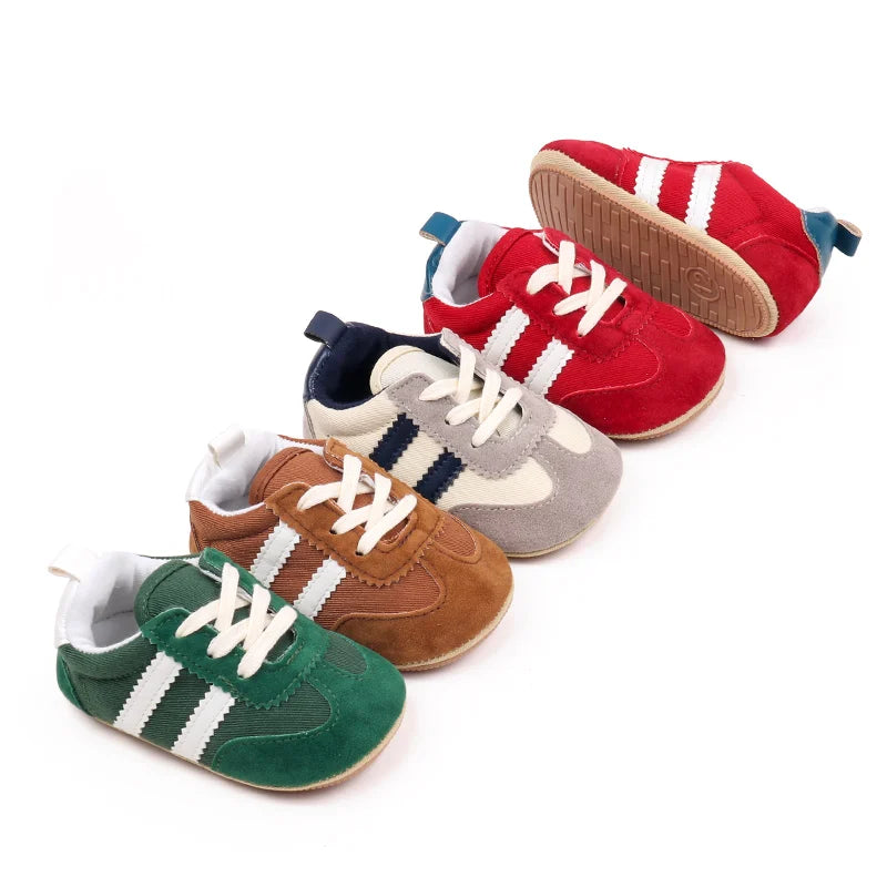 Sapatilhas Desportivas Casuais de Bebé em Alta, Primavera e Outono, Rapazes e Raparigas, Sola em PVC de Alta Qualidade, Sapatos de Pré-caminhada Antiderrapantes BLS4034