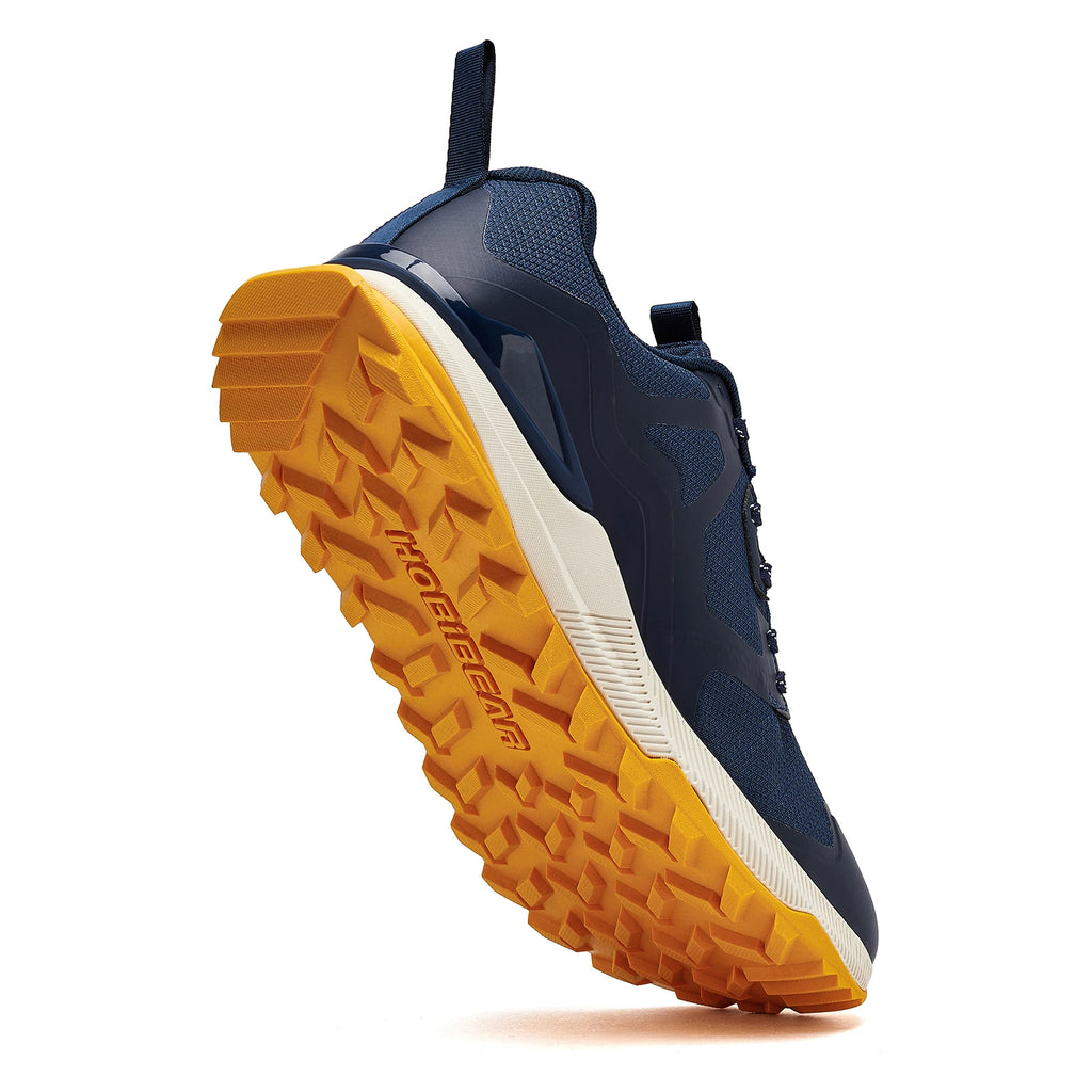 HOBIBEAR Unisex Hiking Shoes Women Men Trail Running Outdoor Sneakers Artificial Leather Non Slip Lace-Up Walking Shoes