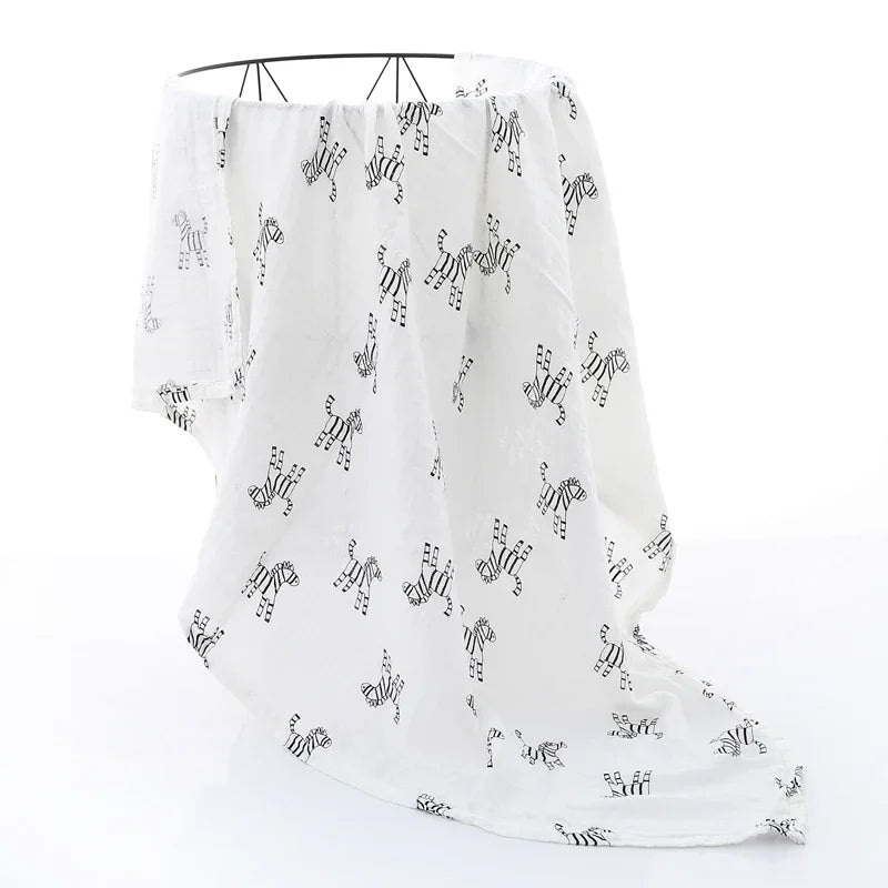120x110cm Muslin Diaper Baby Blankets Newborn Swaddle Blanket Infant Gauze Bath Towel Baby Warp
