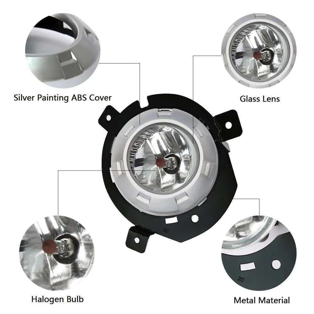 M&C For MITSUBISHI TRITON L200 2006~2008 2PCS Car Fog Lights Assembly Super Bright Reliable Performance Daytime Running Lamp