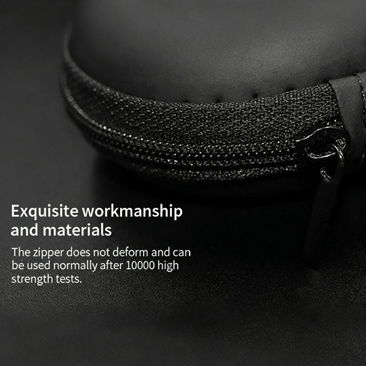 Earphone Storage Bag Square Headset Box Indoor Outdoor Travelling Earphones Storaging Case Accessories with Zipper