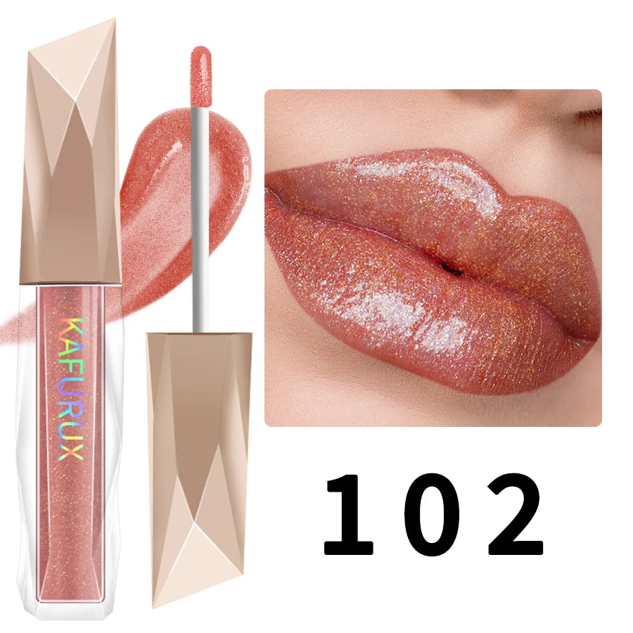 1PC Shimmer Lip Gloss For Fuller Lip Effect, Moisturizing Lip Care  Lip Essence Long Lasting Lip Glaze Sexy Lips Makeup Pink Red