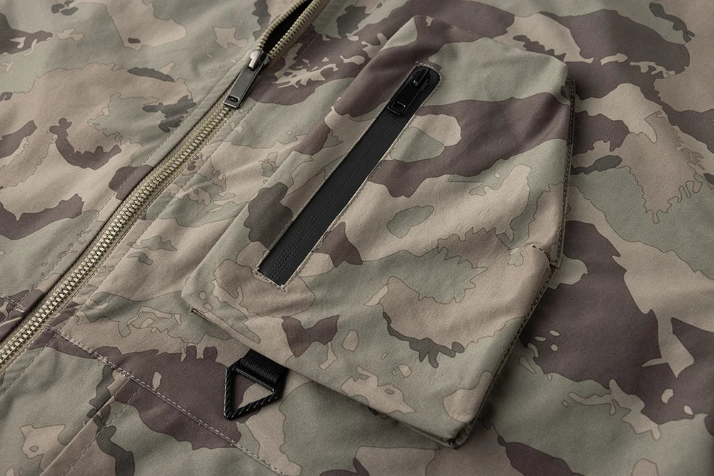 Outdoor Men's Camouflage Tactical Jacket Spring Autumn Lightweight Waterproof Windproof Breathable Mountaineering Fishing Jacket
