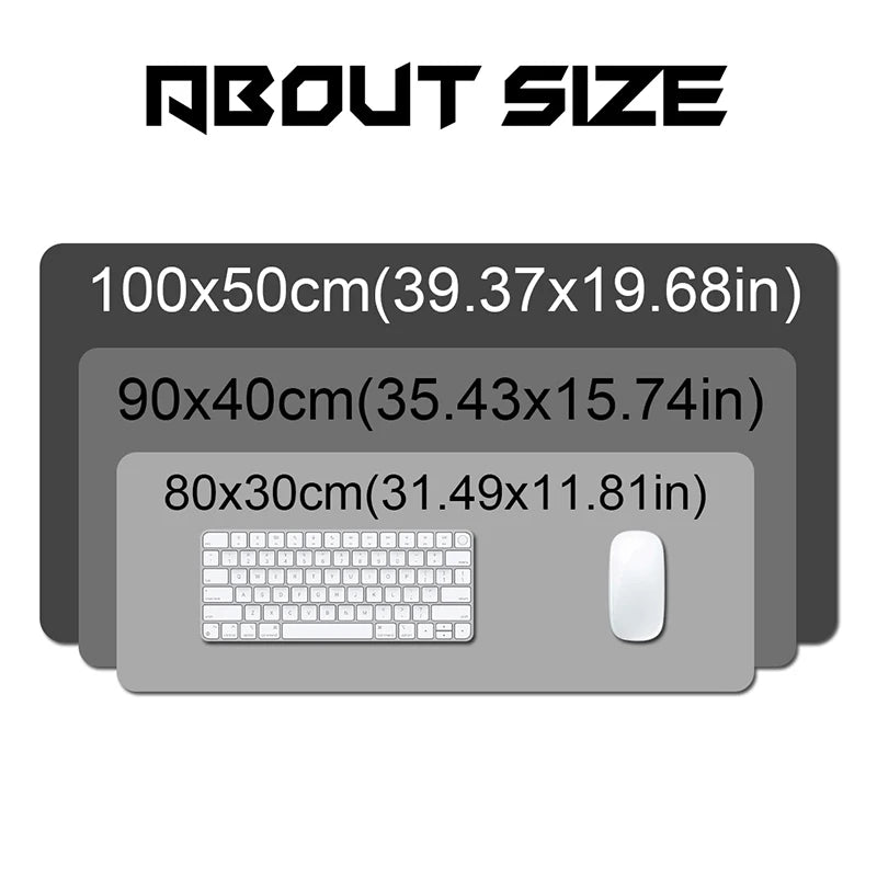 Death Note XL 700X300 Anime Mousepad HD Printing Computer Gamers Locking Lock Edge Mouse Pad XXL 900x400mm Keyboard PC Desk Pad