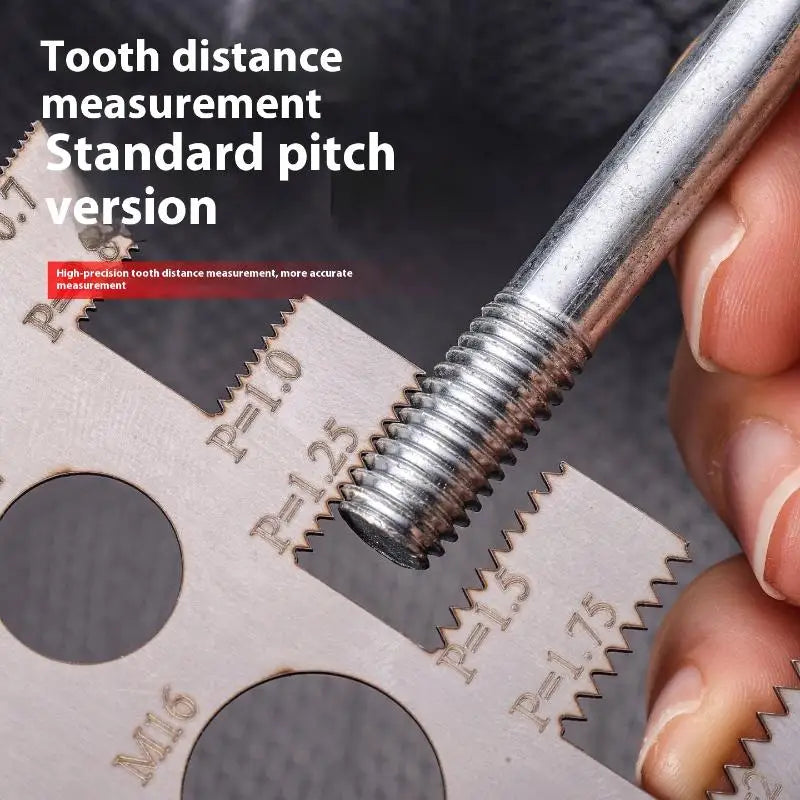 NEW Screw Thread Pitch Gauge Ruler Measuring Tool Bolt Nut Metric Machining Threads Screw Cutting Gauge Angle Model Measuring