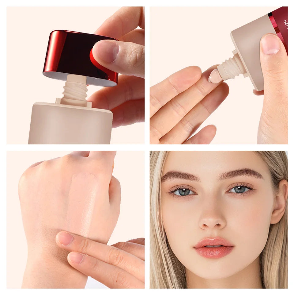 TURN UP THE BASE BLURRING FOUNDATION Face Long Lasting control oil Foundation OS Makeup Cosmetics Skin Matte