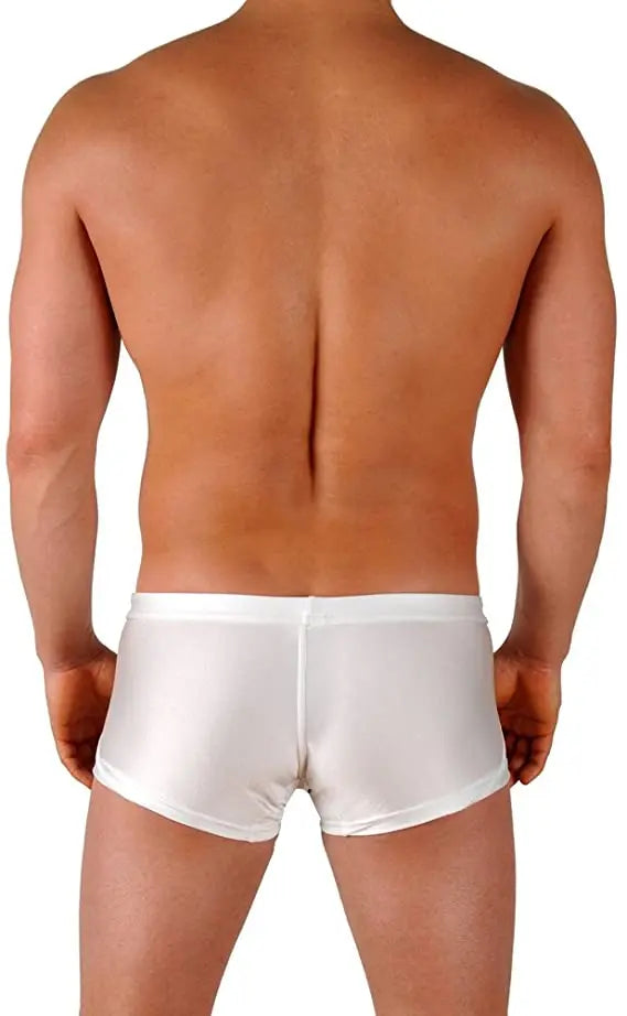 Men's Boxers Swim Shorts Men's Race Style  Swimsuit With Front Pocket  Beach Pool  Super Speed Dry Water Sports
