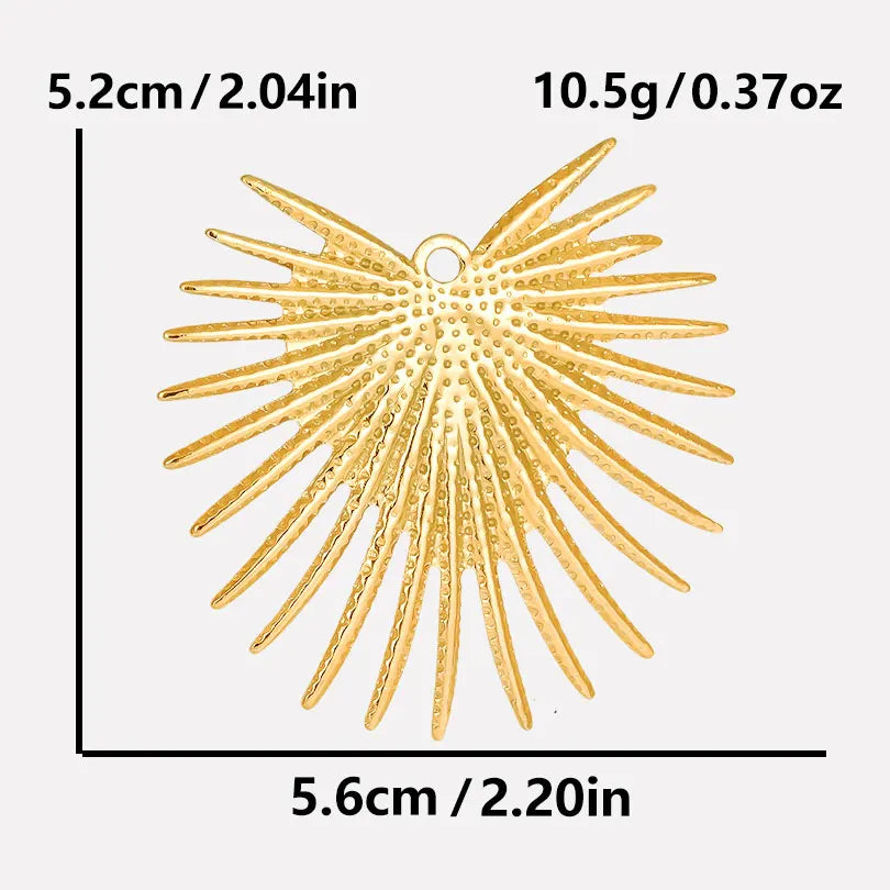 6pcs/Mix Classic Gold/Silver Color Heart Shaped Cross Irregular Shaped Pendant Stainless Steel Diy Women Necklace Accessories