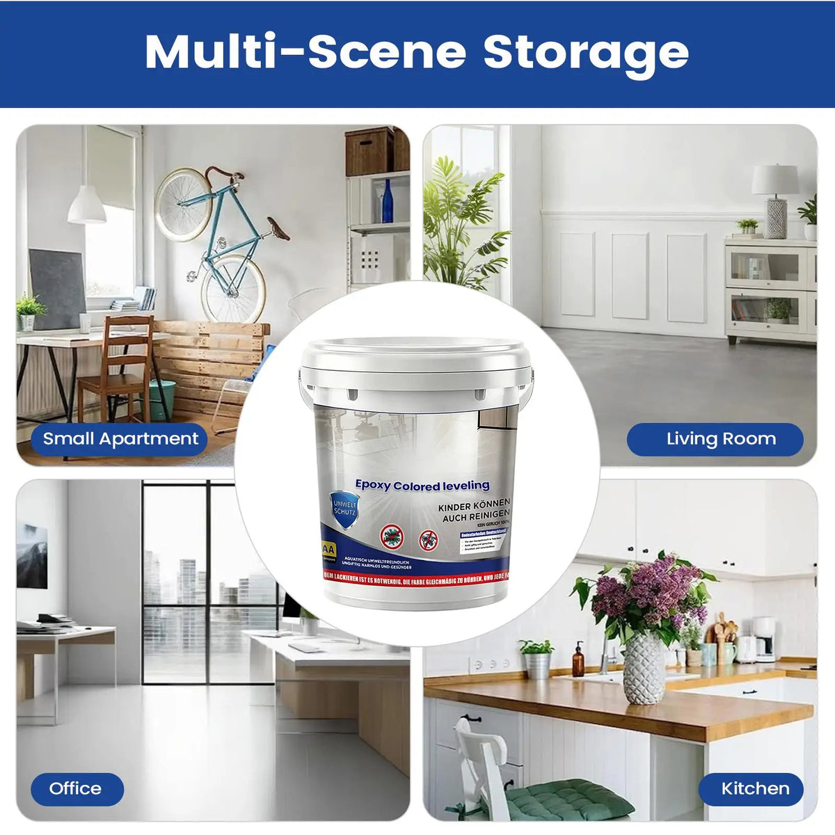 Epoxy Colored Sand Self Leveling Floor Paint Quick Drying Marble Cement Paint Durable Long-lasting Protection Wear Resistance
