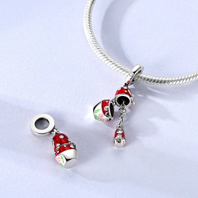 New Original Charm Beads 925 Sterling Silver Butterfly Hot Air Balloon Dangle For Bracelet Women Girl Fine DIY Jewelry Gift
