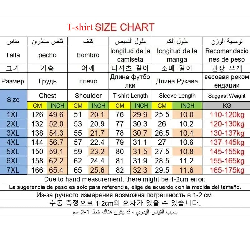 1pc/2pcs Men's T-shirt Shorts Set Plus Size 180KG Summer Casual Short-sleeve Tees Sportswear Fashion Male Round-neck Tops Shorts