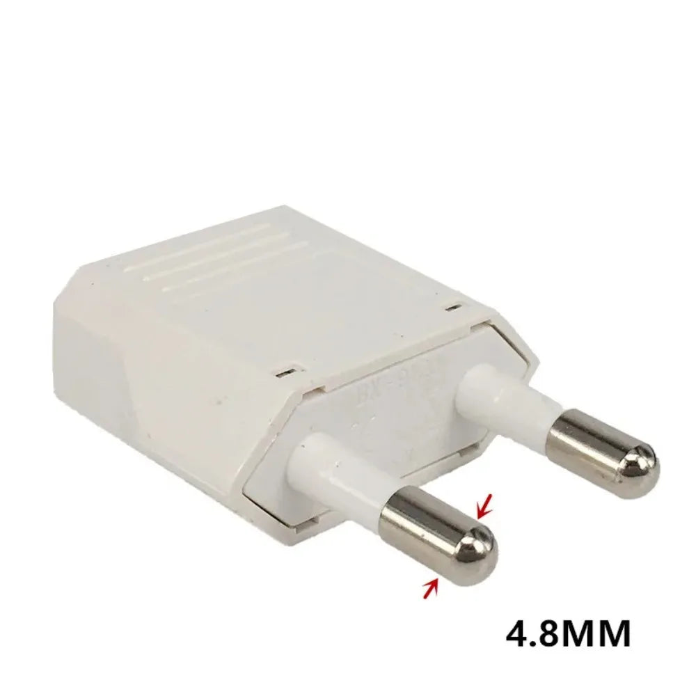 1pcs 4.8/4.0mm Power Plug Adapter US To EU Europe Plug Power Converter Travel Charge Adapter US to EU Adapter Electrical Socket