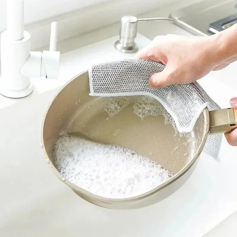 1/5/10/20/30/40pcs single-layer silver-threaded wet wipes, household kitchen stove dishwashing cloths