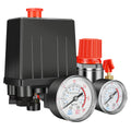 90-120PSI Air Compressor Pressure Switch Valve Control Manifold Regulator Gauges Safety Valve 1/4"BSP Air Compressor Parts