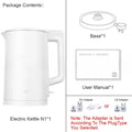 Mijia N1 Electric Kettle Fast Hot Boiling Stainless Water Kettle 220V Smart Electric Kettles 1.5L 1500W Home Tea Coffee